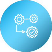 icon of gears and metalware in circular shapes